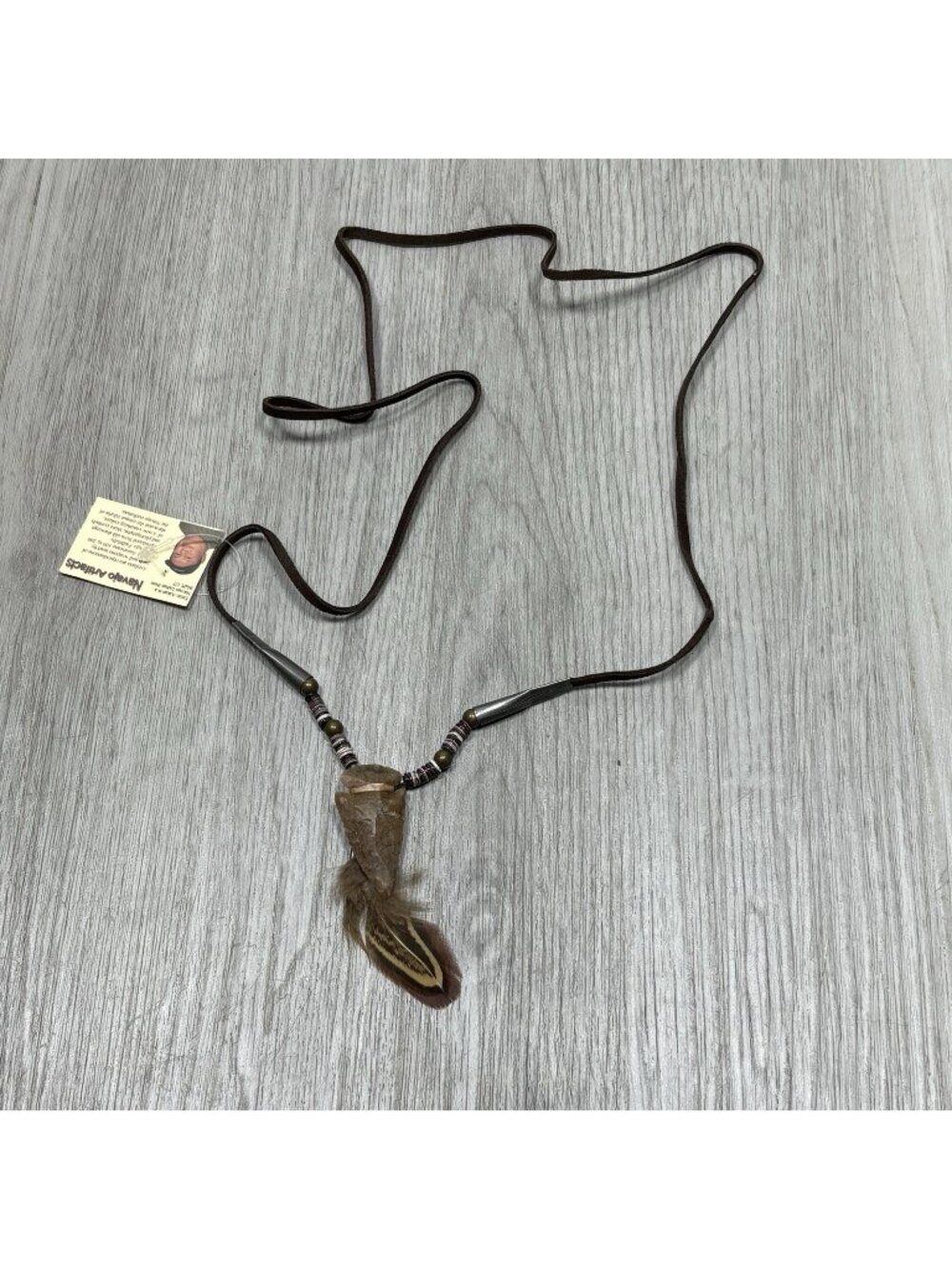 Navajo Artifacts Arrowhead Necklace Native American Ernie Askan Made